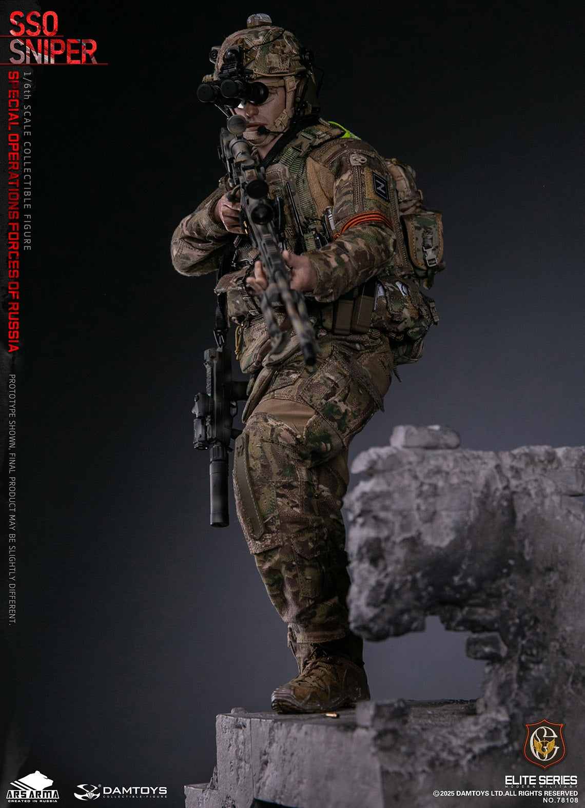 Presale DAMTOYS 78108 1/6 Special Operations Forces of Russia SSO Sniper Model