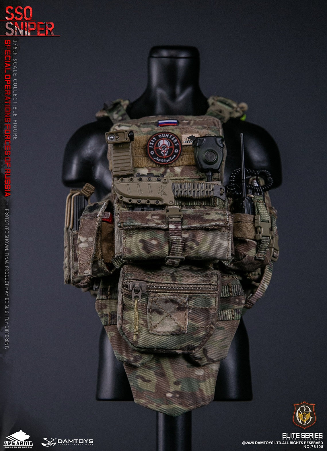Presale DAMTOYS 78108 1/6 Special Operations Forces of Russia SSO Sniper Model