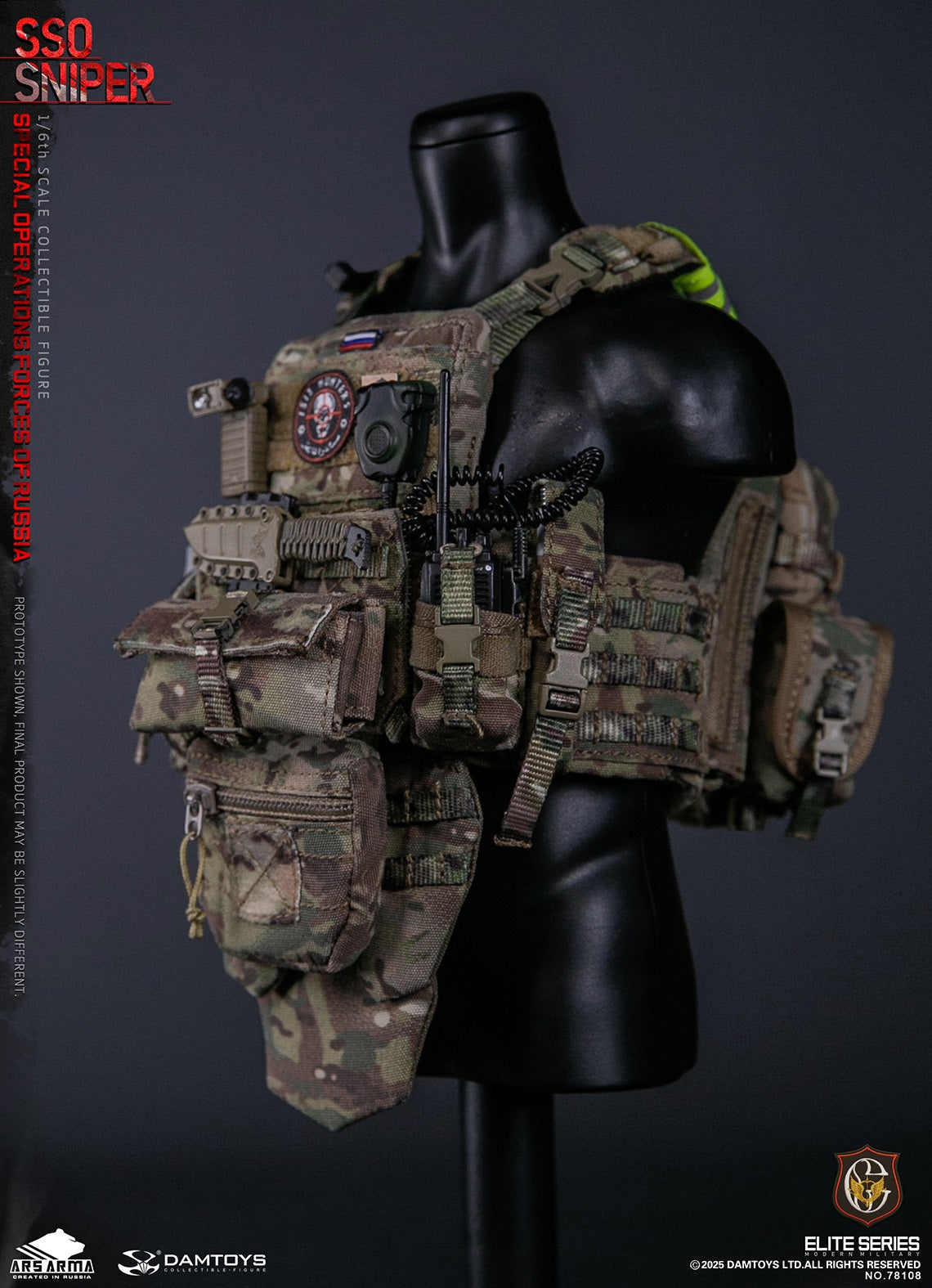 Presale DAMTOYS 78108 1/6 Special Operations Forces of Russia SSO Sniper Model