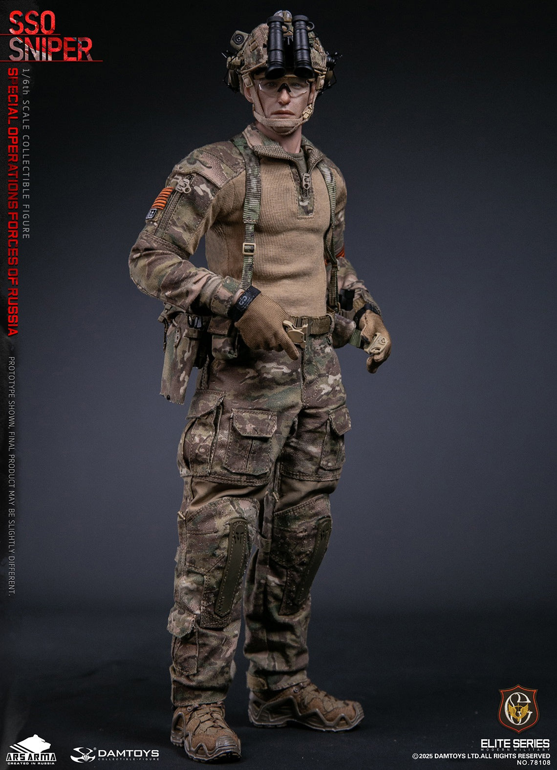 Presale DAMTOYS 78108 1/6 Special Operations Forces of Russia SSO Sniper Model