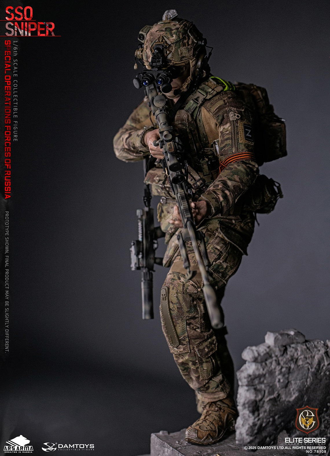 Presale DAMTOYS 78108 1/6 Special Operations Forces of Russia SSO Sniper Model