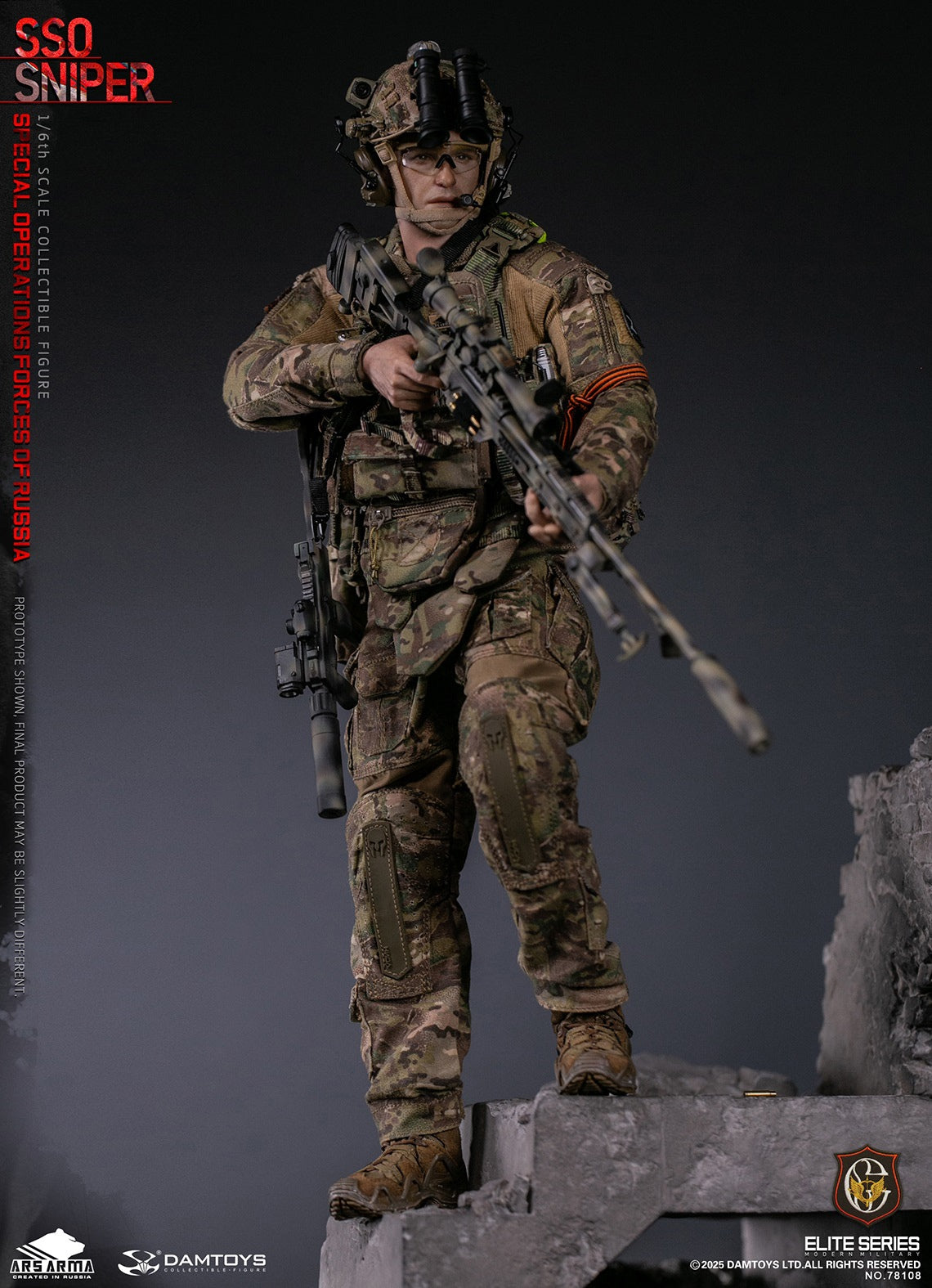 Presale DAMTOYS 78108 1/6 Special Operations Forces of Russia SSO Sniper Model