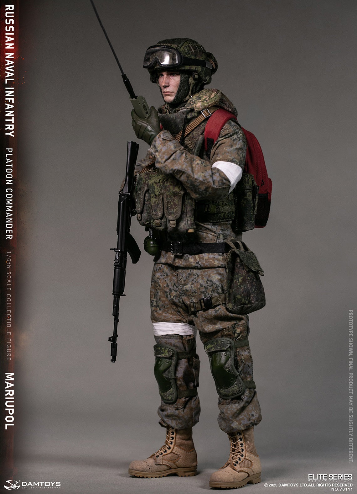 Vorverkauf DAMTOYS 78111 1/6 Russischer Marineinfanterie-Kommandant Mariupol Figurenmodell