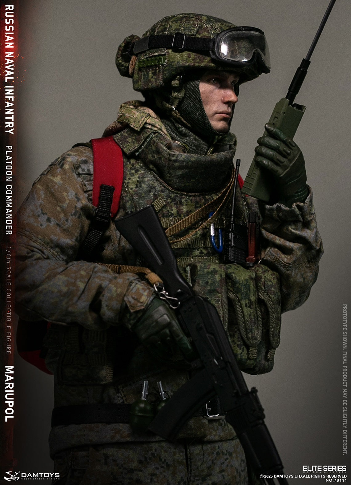 Vorverkauf DAMTOYS 78111 1/6 Russischer Marineinfanterie-Kommandant Mariupol Figurenmodell