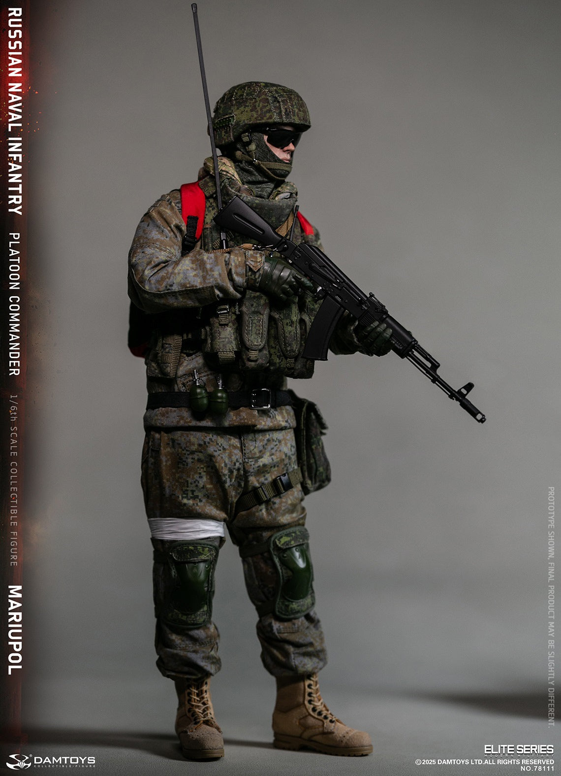 Vorverkauf DAMTOYS 78111 1/6 Russischer Marineinfanterie-Kommandant Mariupol Figurenmodell