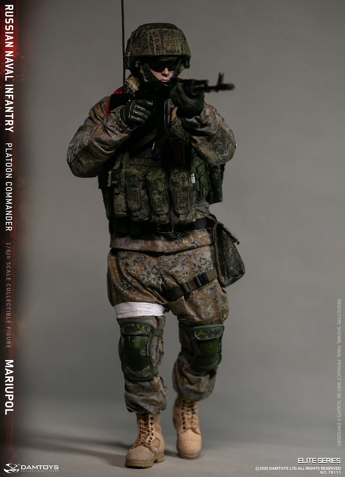 Vorverkauf DAMTOYS 78111 1/6 Russischer Marineinfanterie-Kommandant Mariupol Figurenmodell