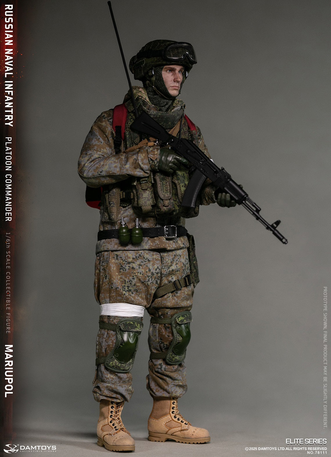 Vorverkauf DAMTOYS 78111 1/6 Russischer Marineinfanterie-Kommandant Mariupol Figurenmodell
