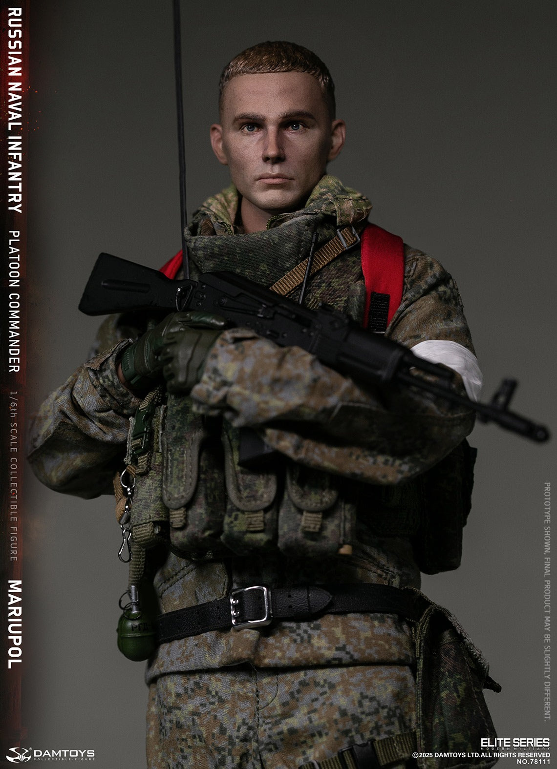 Vorverkauf DAMTOYS 78111 1/6 Russischer Marineinfanterie-Kommandant Mariupol Figurenmodell