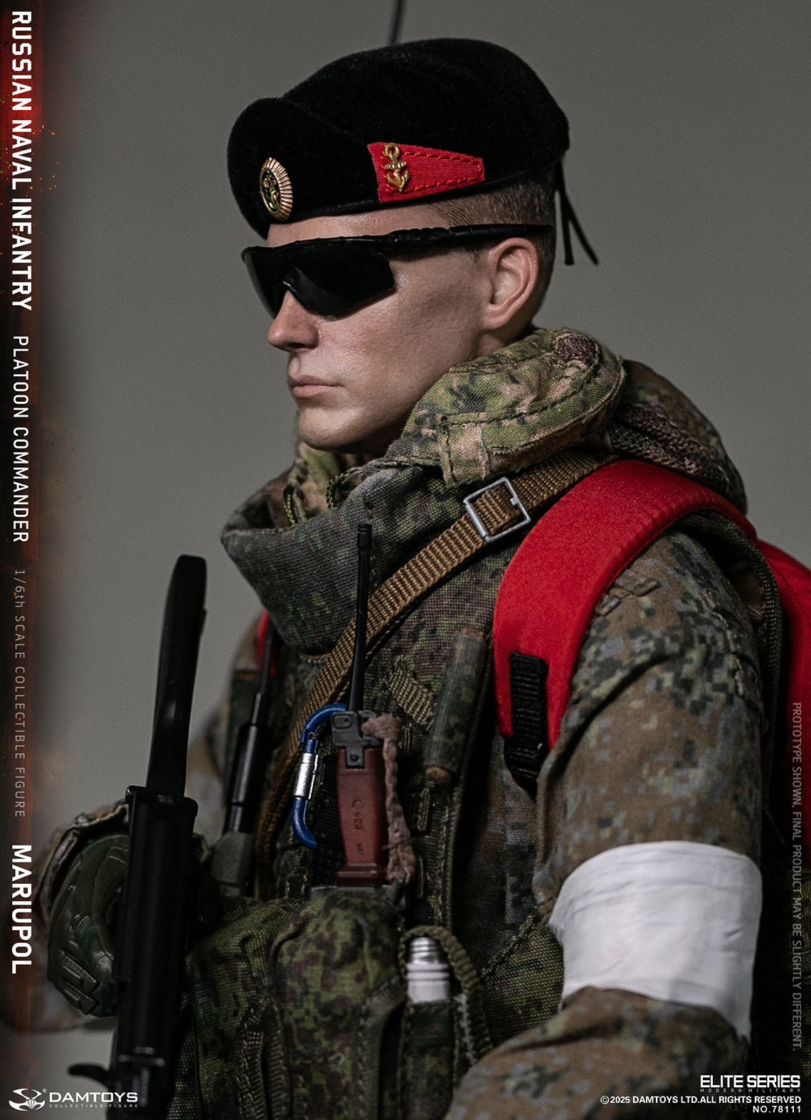 Vorverkauf DAMTOYS 78111 1/6 Russischer Marineinfanterie-Kommandant Mariupol Figurenmodell