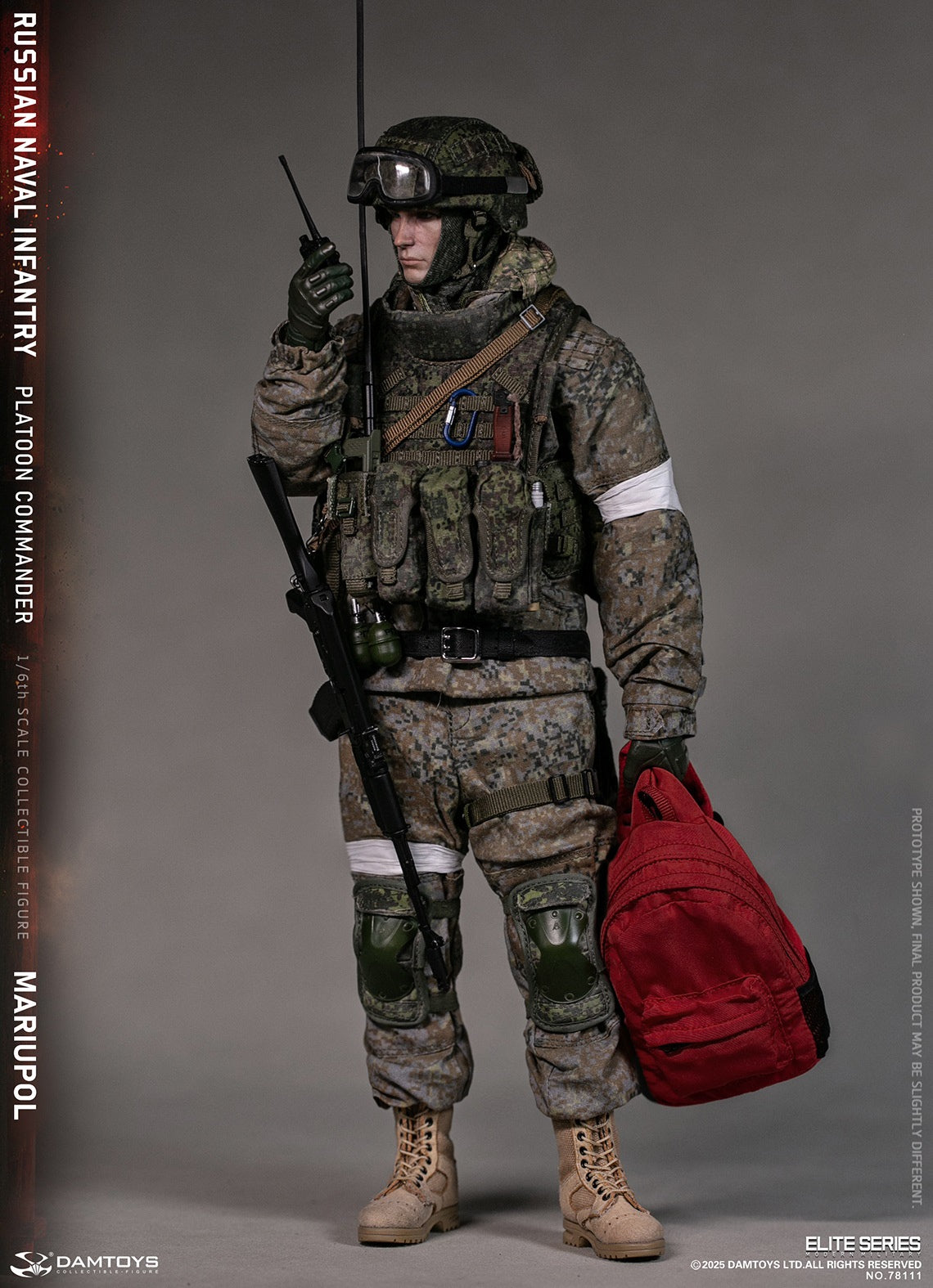 Vorverkauf DAMTOYS 78111 1/6 Russischer Marineinfanterie-Kommandant Mariupol Figurenmodell