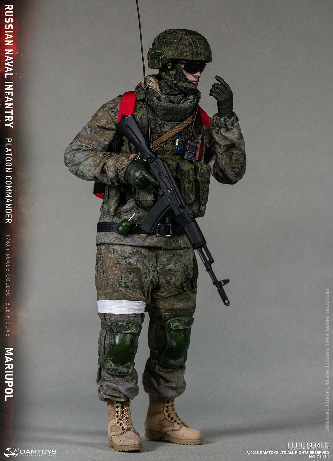 Vorverkauf DAMTOYS 78111 1/6 Russischer Marineinfanterie-Kommandant Mariupol Figurenmodell