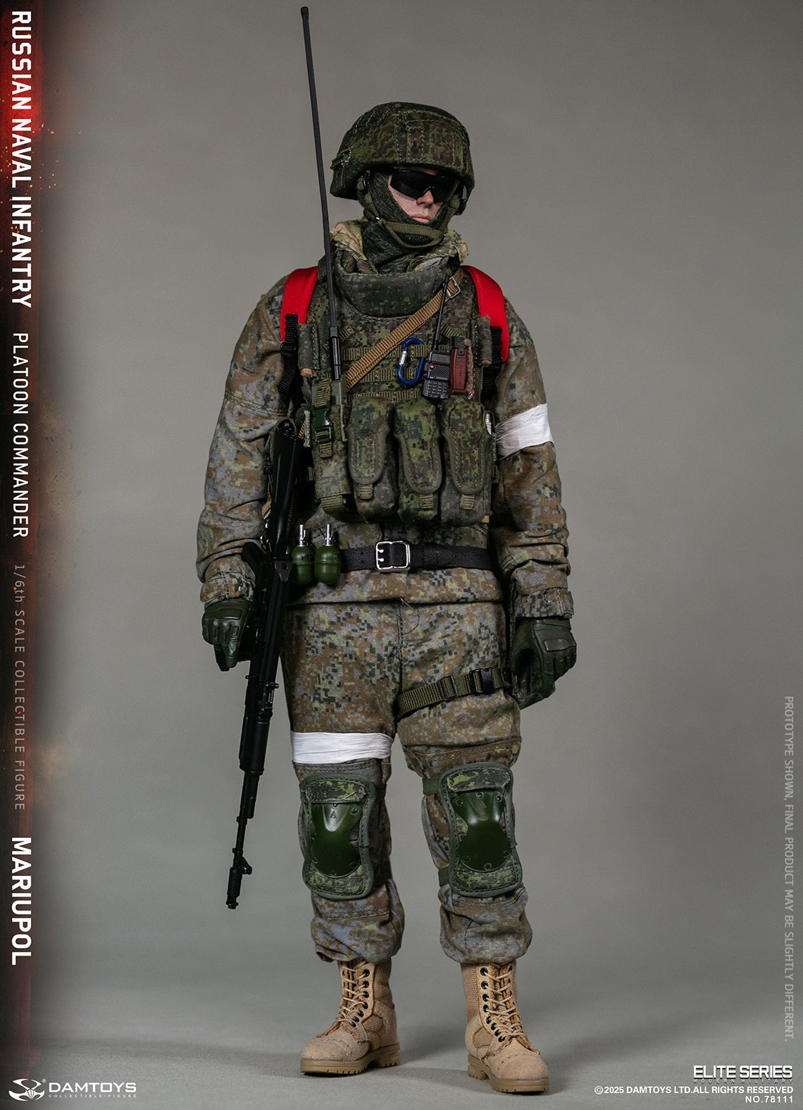 Vorverkauf DAMTOYS 78111 1/6 Russischer Marineinfanterie-Kommandant Mariupol Figurenmodell