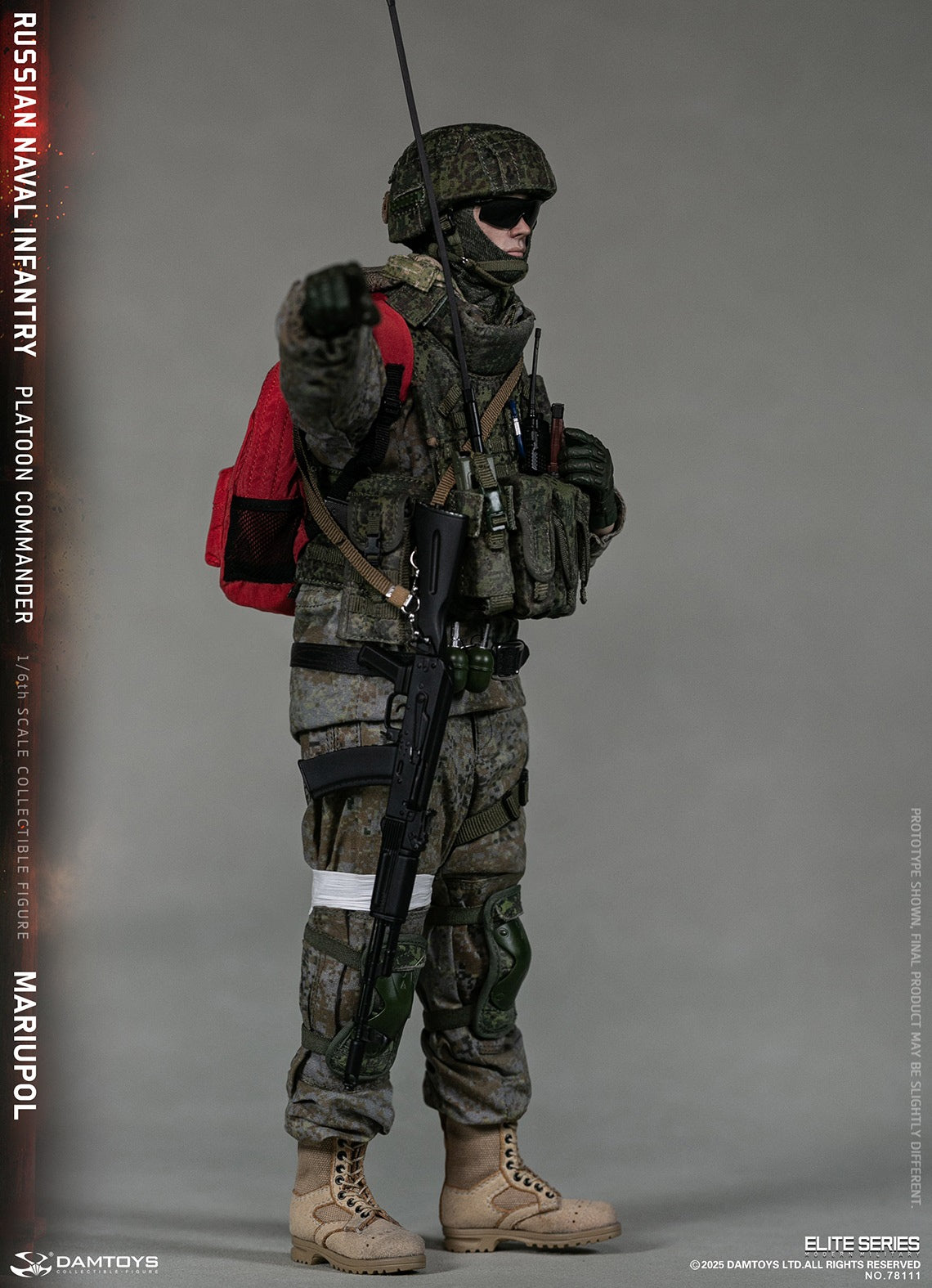 Vorverkauf DAMTOYS 78111 1/6 Russischer Marineinfanterie-Kommandant Mariupol Figurenmodell