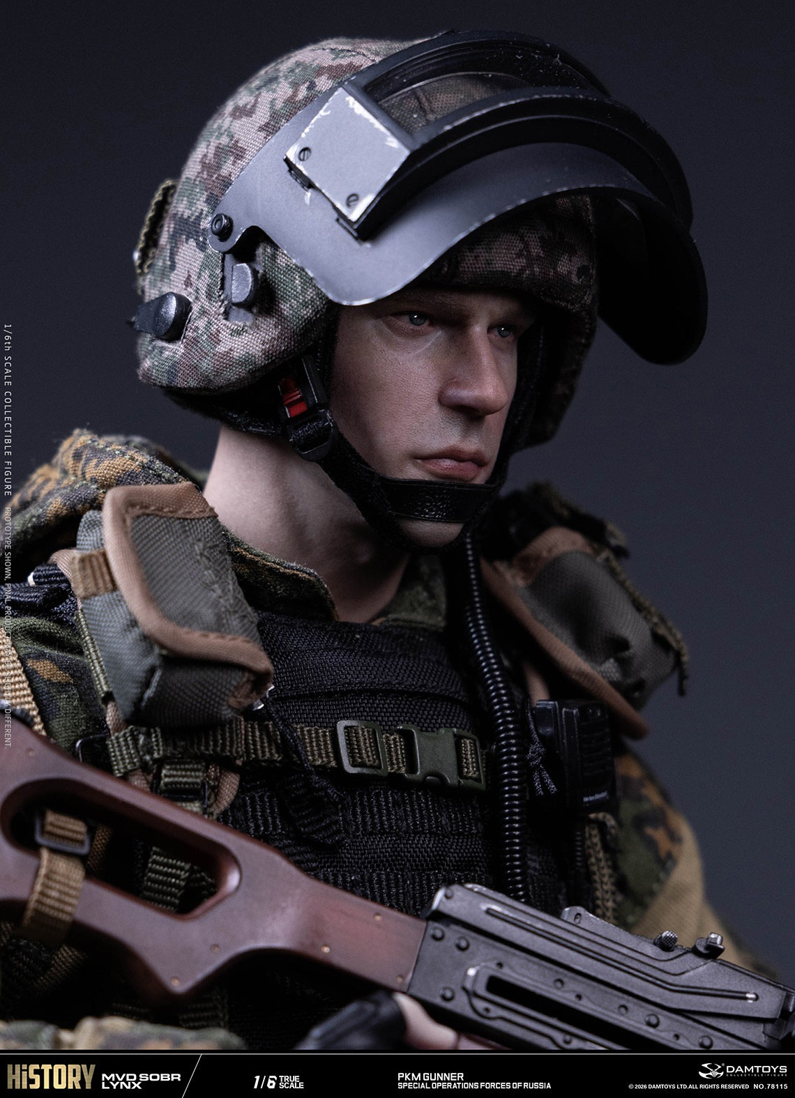 Vorverkauf DAMTOYS 78115 1/6 Russische Spezialeinheit MWD SOBR Luchs PKM Schütze Actionfigur