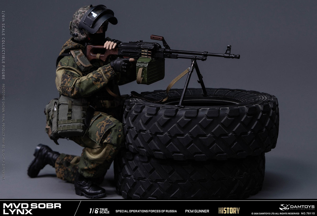 Vorverkauf DAMTOYS 78115 1/6 Russische Spezialeinheit MWD SOBR Luchs PKM Schütze Actionfigur