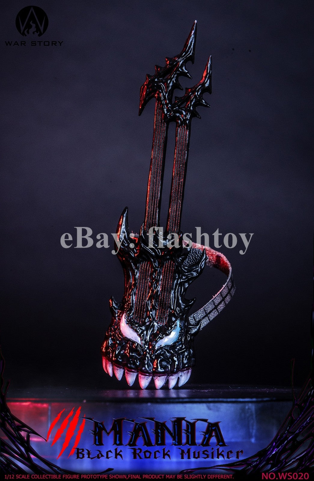 Presale War Story WS020 1/12 Black Rock Musician Mania Action Figure Model Toy