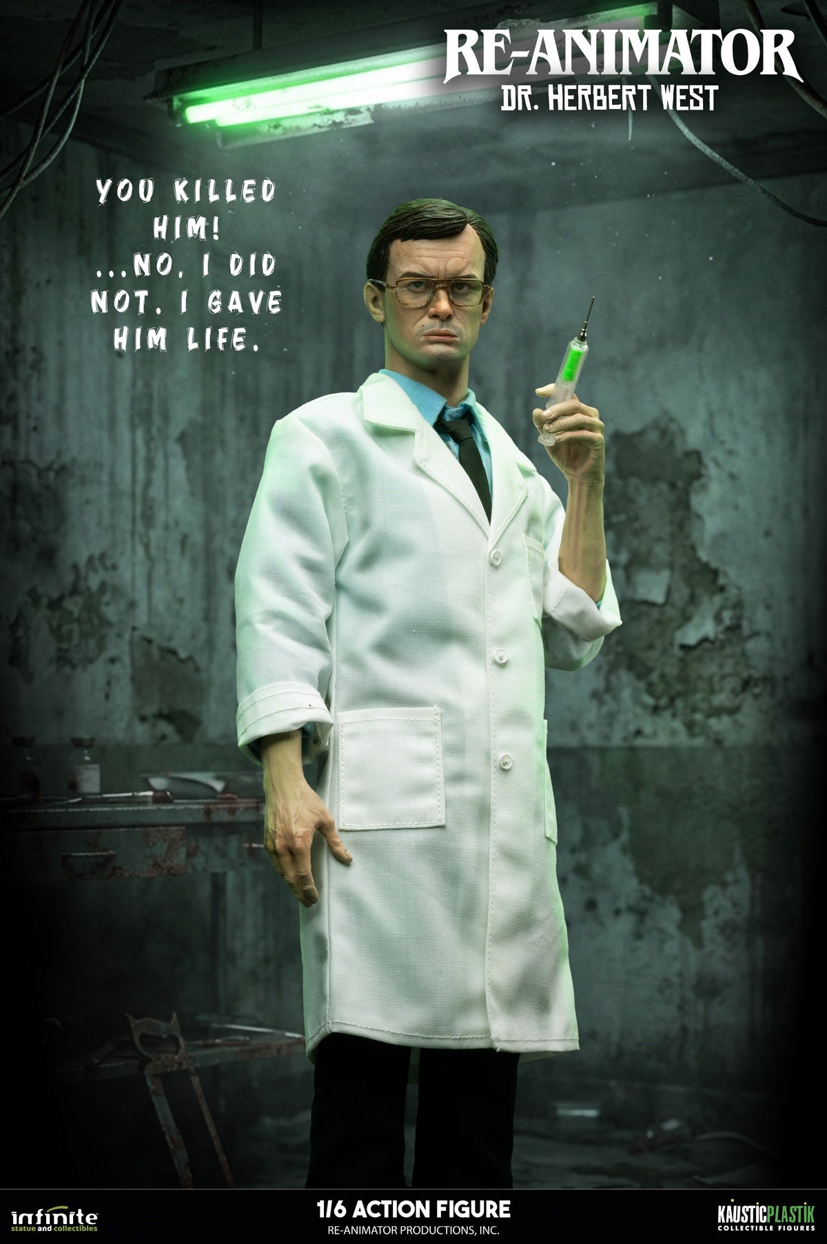 Presale Infinite 1/6 Re-Animator Doctor Herbert West Male Action Figure Model Deluxe Ver.