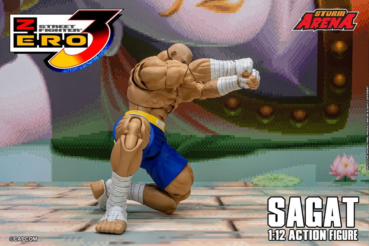 Storm Toys SFSA03 1/12 Street Fighter ZERO 3 SAGAT STORM ARENA Action Figure