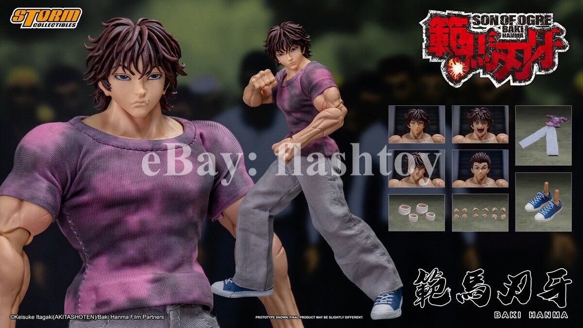 Storm Toys KIBK05 1/12 Baki Hanma Son of The Ogre Collectible Action Figure Toy