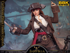 BBK BBK017 1/6 Caribbean Pirate Sophia Female Captain 12" Action Figure Model