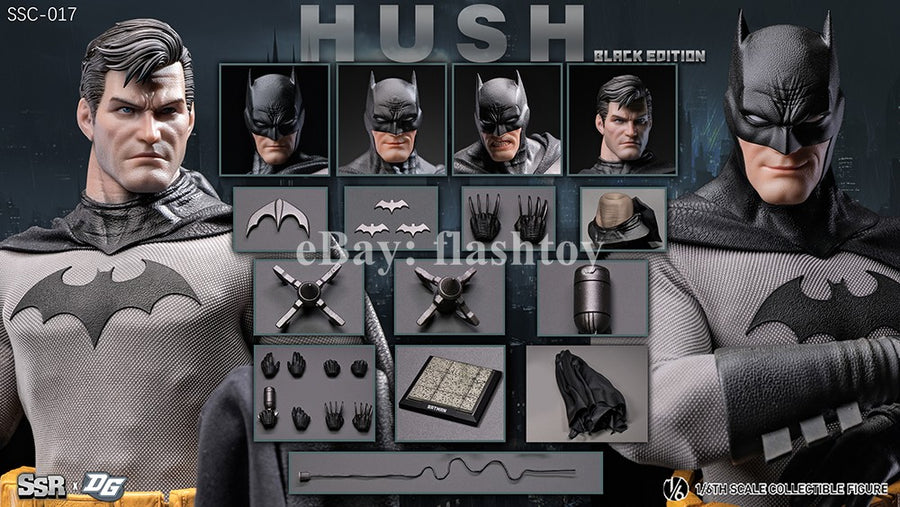 Preventa SSR X DG SSC-017 1/6 HUSH 2.0 figura de acción masculina de colección Black Edition