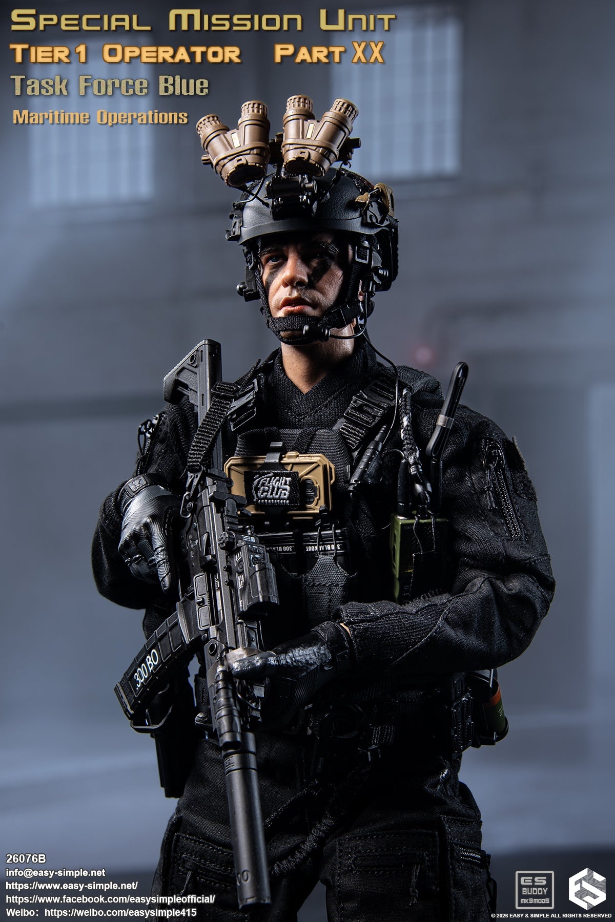 Preventa Easy&Simple 26076B 1/6 Special Mission Unit Tier1 Operator figura de acción