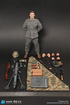 Preventa DID D80195 1/6 WWII German GD Infantry Mortarman Bruno figura de acción