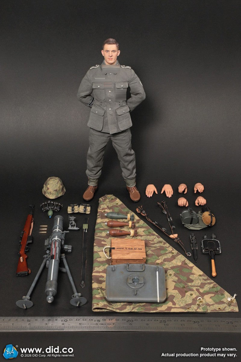 Vorverkauf DID D80195 1/6 WWII Deutsche GD Infanterie Mörserschütze Bruno Actionfigur Spielzeug