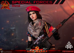 FLAGSET FS73048B 1/6 Red Alert Mobilize Troops Sniper modelo de figura de acción femenina