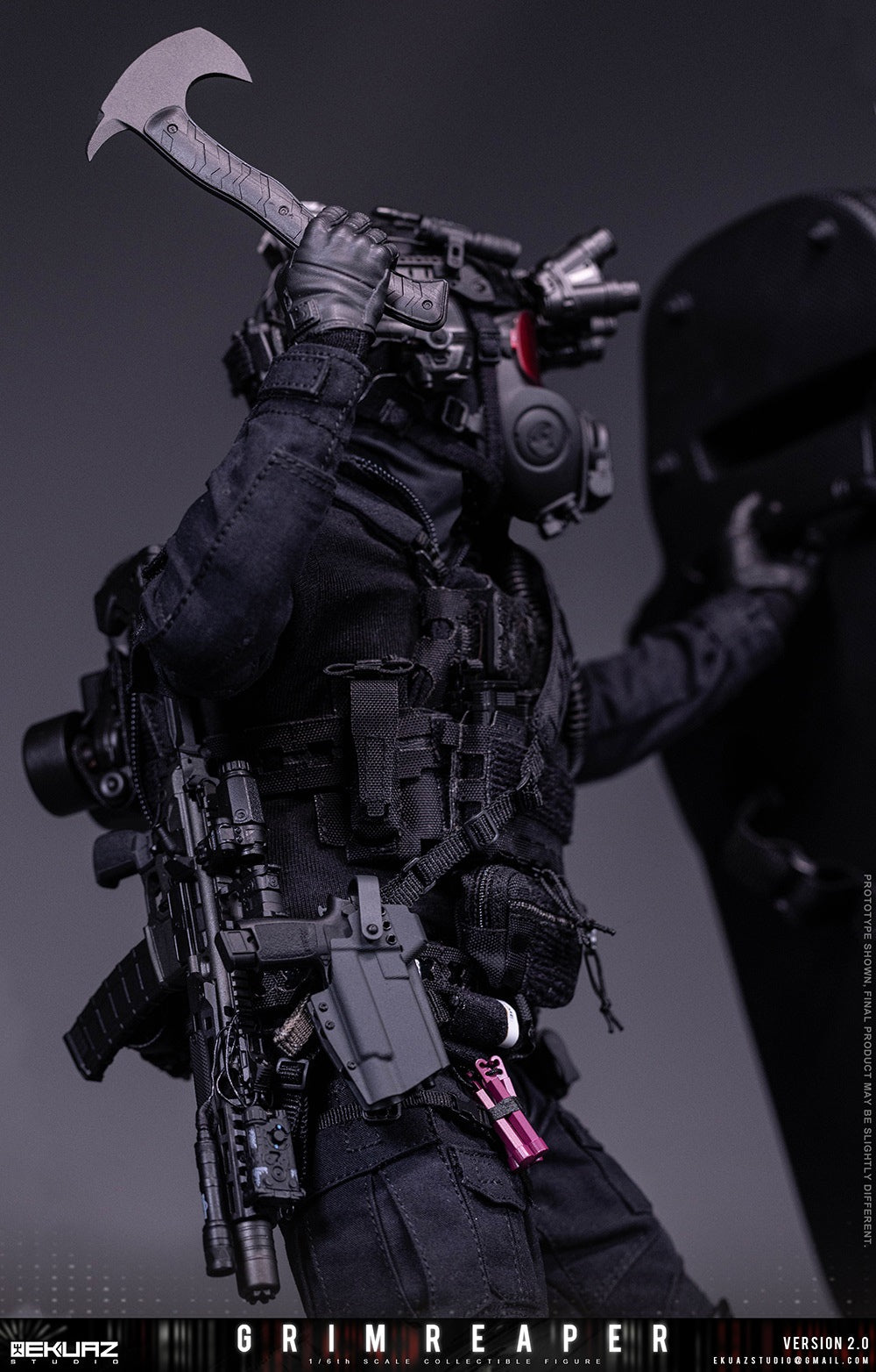 Presale EKUAZ STUDIO EKS015S 1/6 Resident Zombie Evil Crisis Reaper 2.0 Hunk Deluxe Ver.