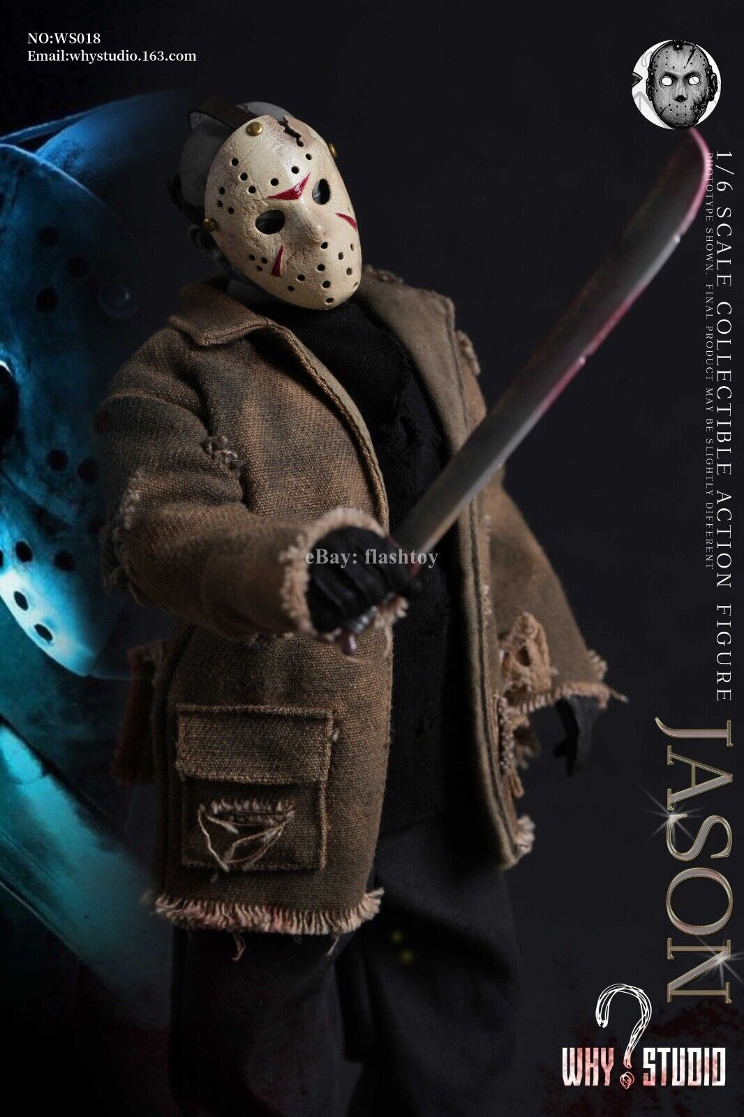 WHY STUDIO WS018 1/6 Jason 12" Collectible Male Action Figure Model Toy