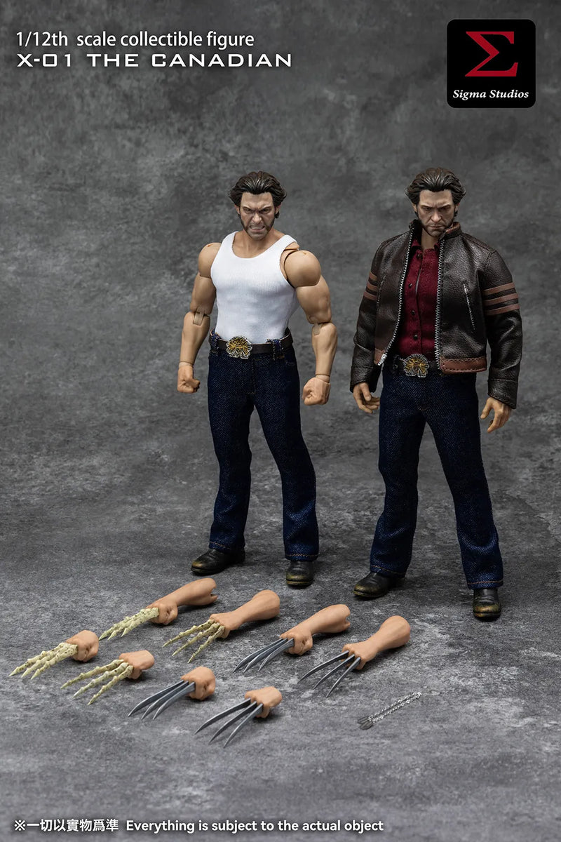 Presale Sigma Toys X-01 1/12 The Canadian Logan Collectible Action Figure Model