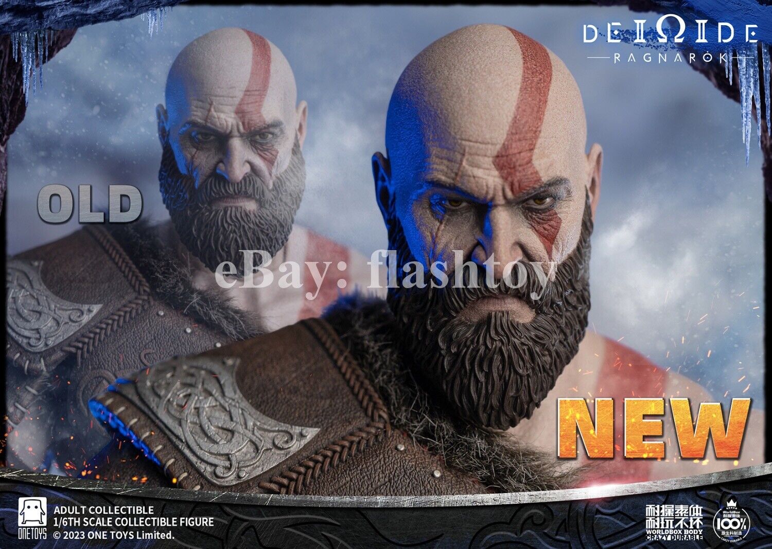 Worldbox OT019 1/6 The War God Kratos Collectible Male Action Figure Model Toy