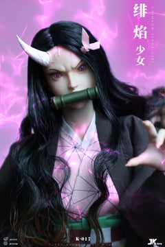 Presale JKTOYS K-017 1/6 Demon Kamado Nezuko Slayer Cosplay Action Figure Model