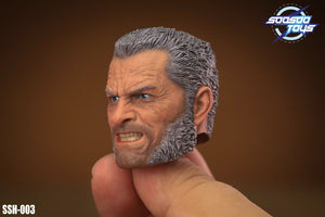 SOOSOOTOYS SSH-003 1/6 X Men Wolverine Old Logan Head Sculpt fit 12" Figure Body