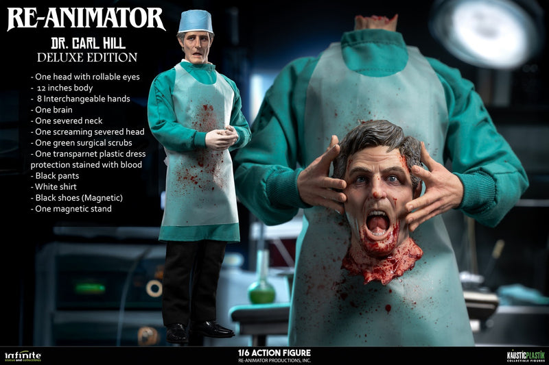 Presale Infinite 1/6 Re-Animator Doctor Carl Hill Male Action Figure Model Deluxe Ver.
