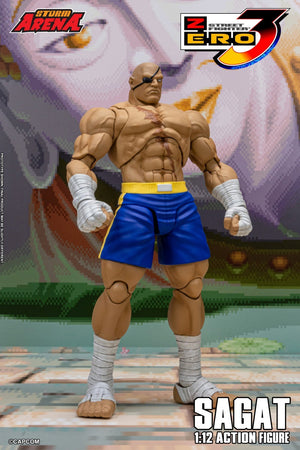 Storm Toys SFSA03 1/12 Street Fighter ZERO 3 SAGAT STORM ARENA Action Figure
