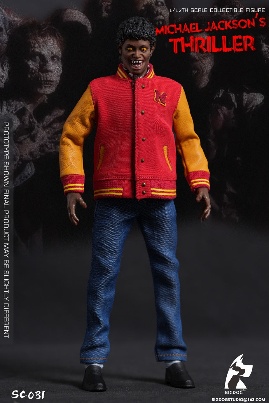 Preventa BIGDOG STUDIO SC031 1/12 The Thriller Michael figura de acción Double Set