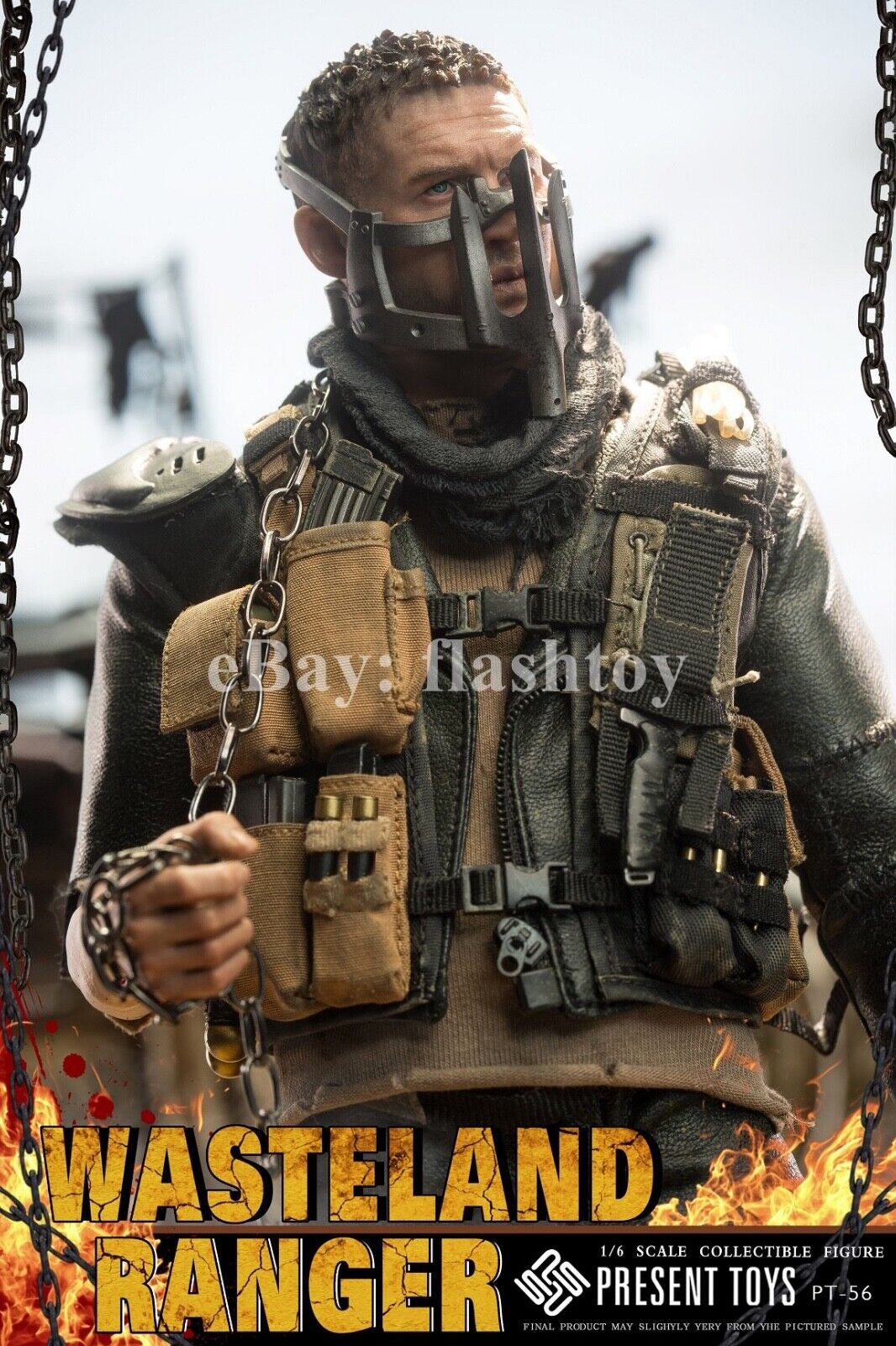 PRESENT TOYS PT-sp56 1/6 Wasteland Ranger Max Tom 12" Male Action Figure Model