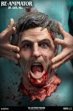 Preventa Infinite 1/6 Re-Animator Doctor Carl Hill modelo de figura de acción masculina versión de lujo.