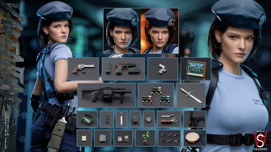 SWTOYS FS069 1/6 Zombie Killer Policewomen Valentine modelo de figura de acción femenina