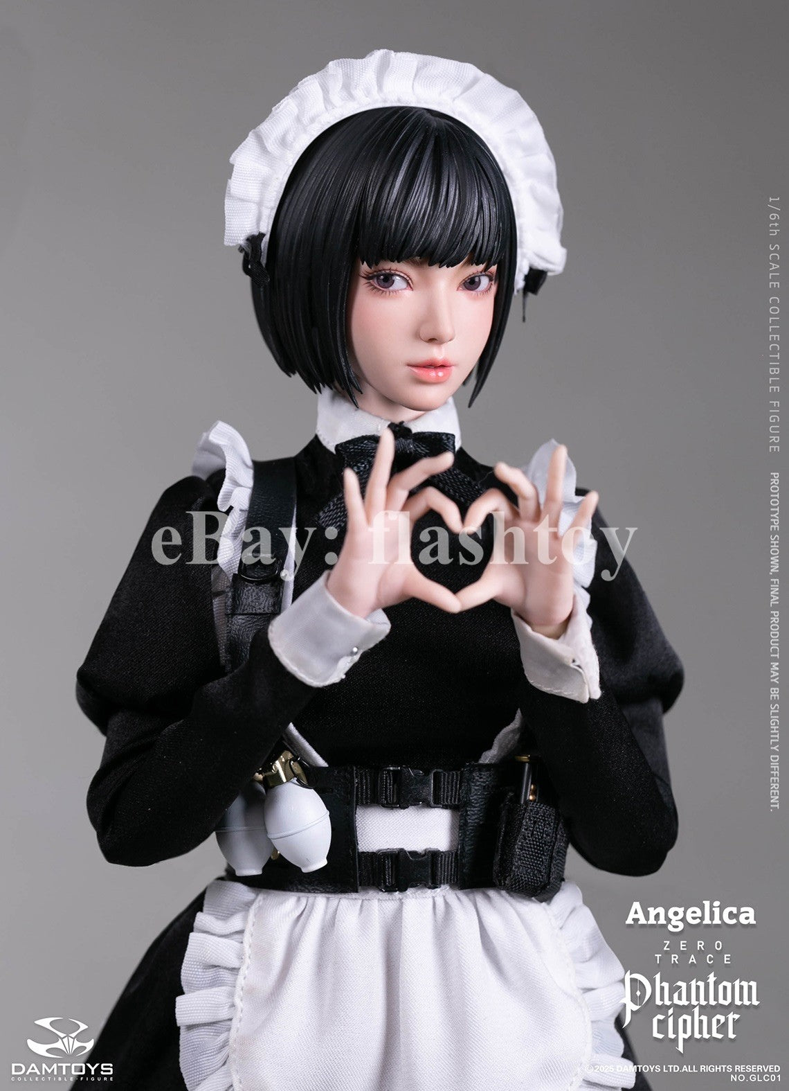 Presale DAMTOYS GLC01 1/6 Phantom Cipher Zero Trace  Angelica Action Figure Toy