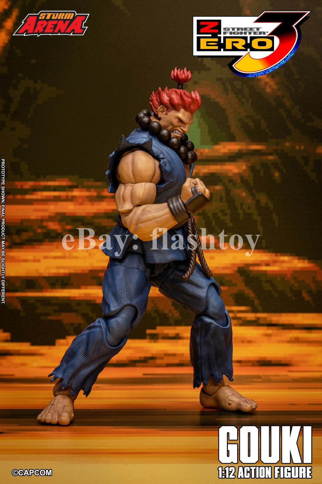 Preventa STORM ARENA SFSA07 1/12 Street Fighter Zero 3 Gouki modelo de figura de acción