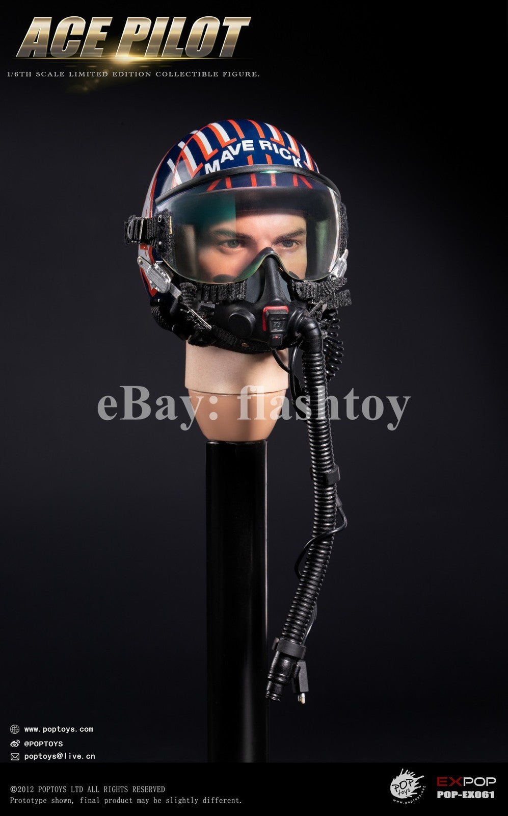Preventa POPTOYS EX061 1/6 ACE Pilot Mitchell The Gun figura de acción Flying Suit