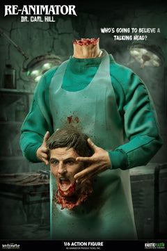 Preventa Infinite 1/6 Re-Animator Doctor Carl Hill modelo de figura de acción masculina versión de lujo.