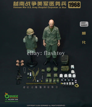 QORANGE QOTOYS QOM-1046 1/6 Vietnam War U.S. Army Hospital Corpsman Male Figure