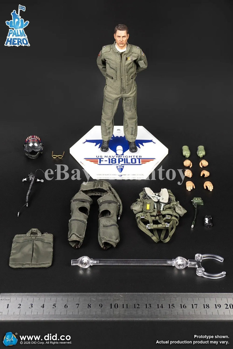 Preventa DID XM80031 1/12 The US Navy Fighter Weapons School Instructor Pilot de colección