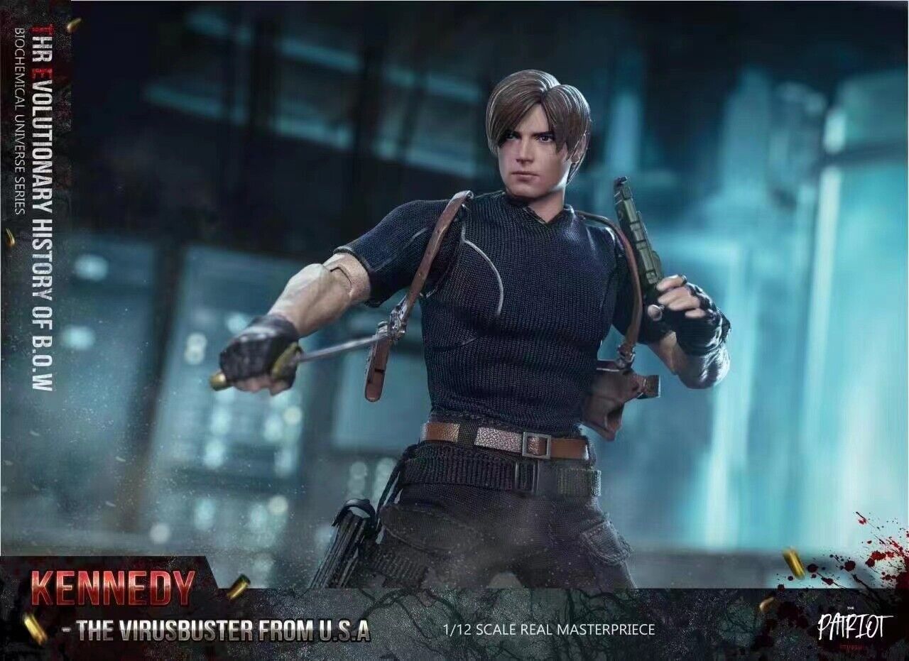 The Patriot Studio 1/12 Zombie Killer RPD Officer Leon Male Action Figure Model