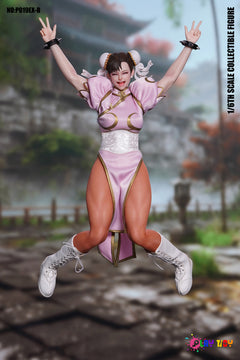 Presale PLAY TOY P019EX-B 1/6 Street Fighter Chun-Li Action Figure Pink Ver.