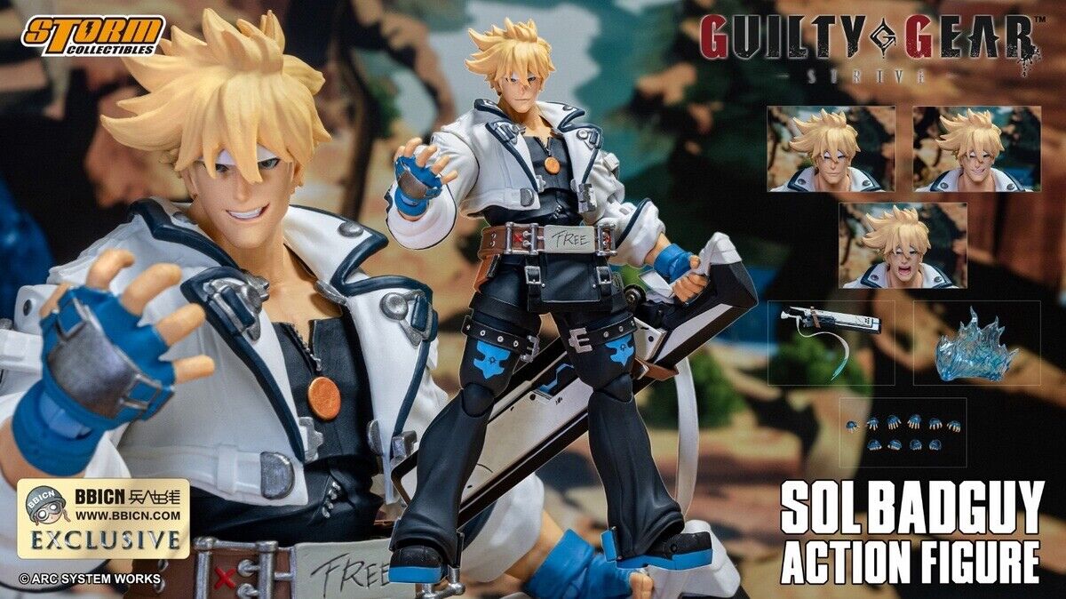 Storm Toys ACSB01BL 1/12 Guilty Gear SOL BADGUY 6" Action Figure WF2023 Ver.